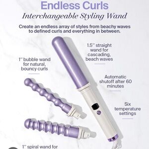 Monet Purple and White Interchangeable Styling Wand